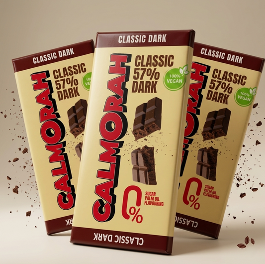 Calmorah 57% Classic Dark Collection | 3 Premium Dark Chocolate Bars (150g)